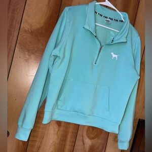 PINK Victoria's Secret Aqua Pullover Sweater